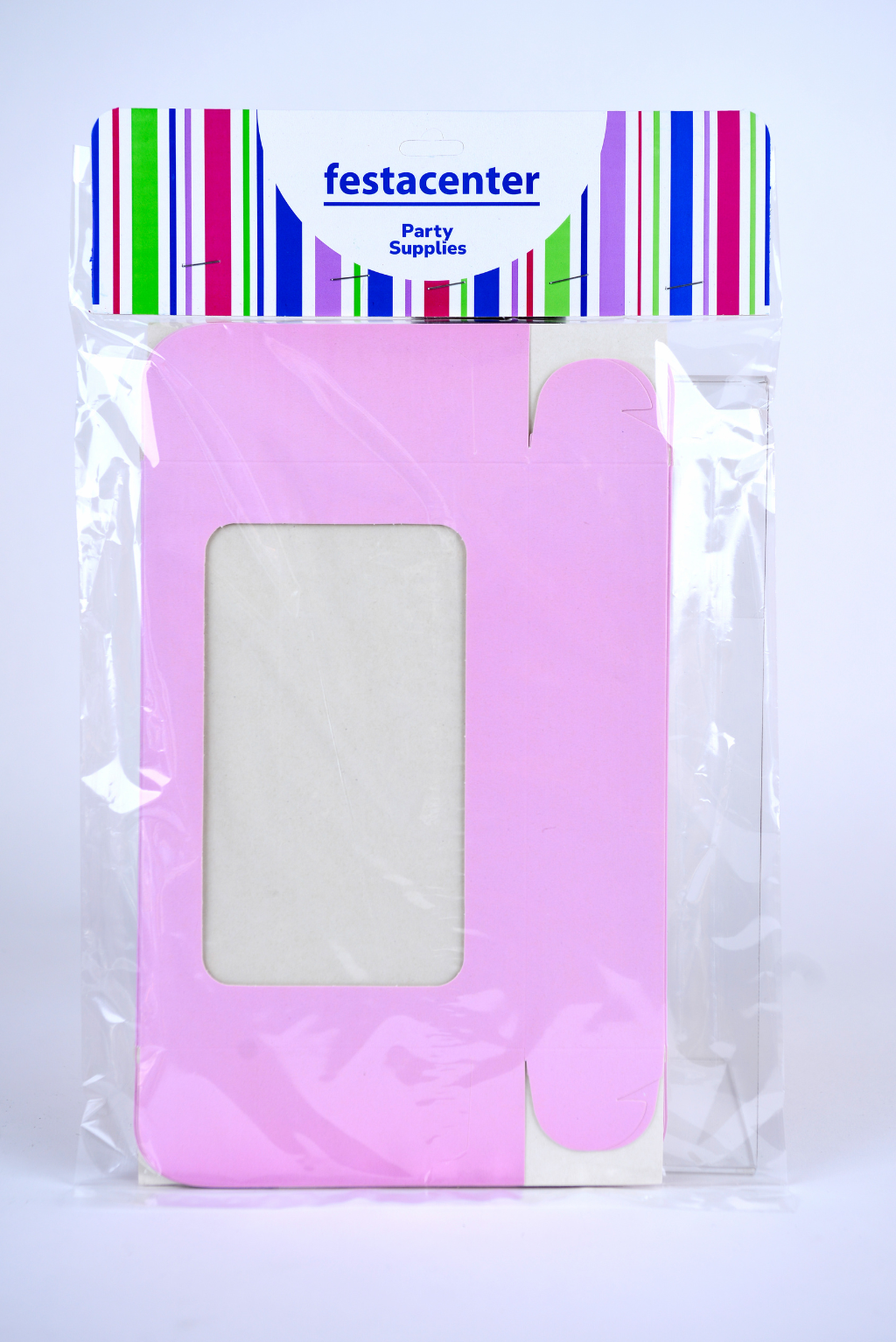 Caja Tasty c/ventana – Paq c/5 Pzas | Variedad de Colores | 19 x 12.5 x 4.5 cm