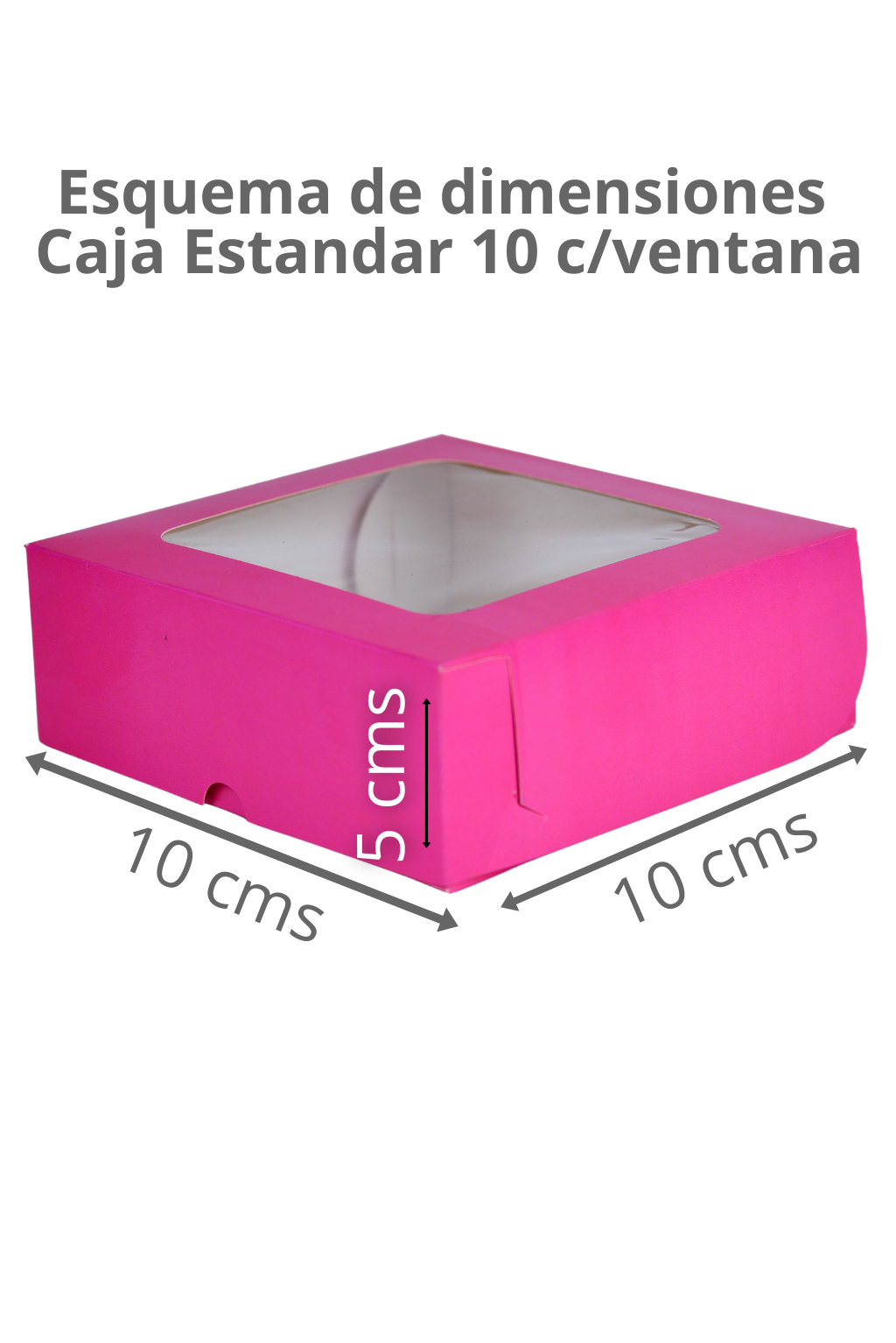 Caja Estandar 10 c/ventana – Paq c/5 Pzas | Variedad de Colores | MAYOREO AVANZADO 35% OFF