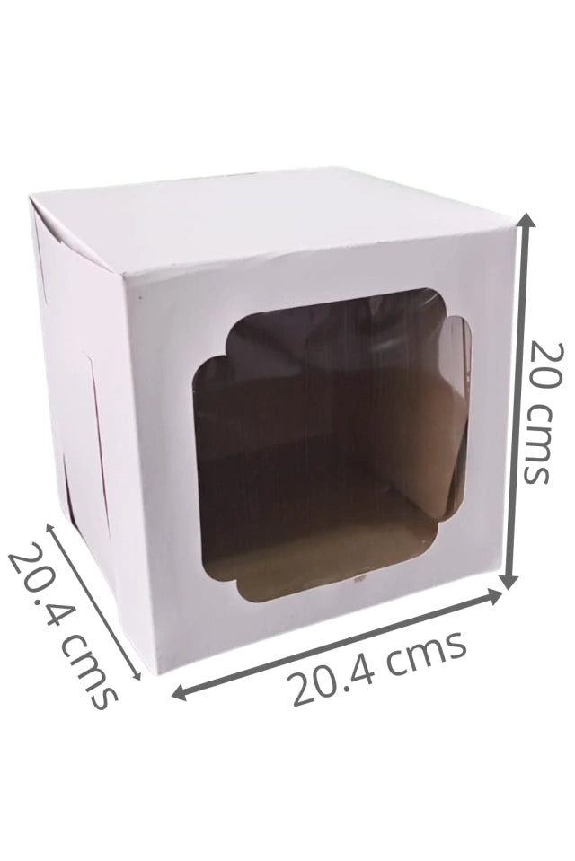 Caja para Pastel 20 cm - Paq c/5 cajas | con o sin Ventana | MAYOREO AVANZADO 35% OFF