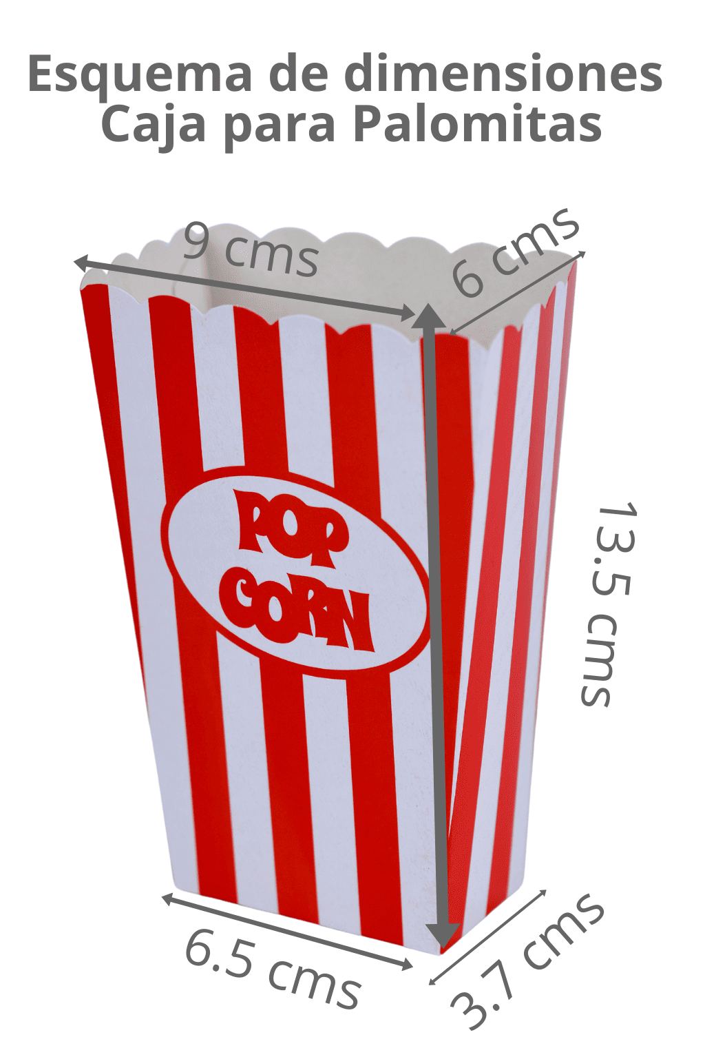 Caja de Palomitas Mediana– Paq c/10 Pzas | Variedad de Colores | MAYOREO AVANZADO 35% OFF