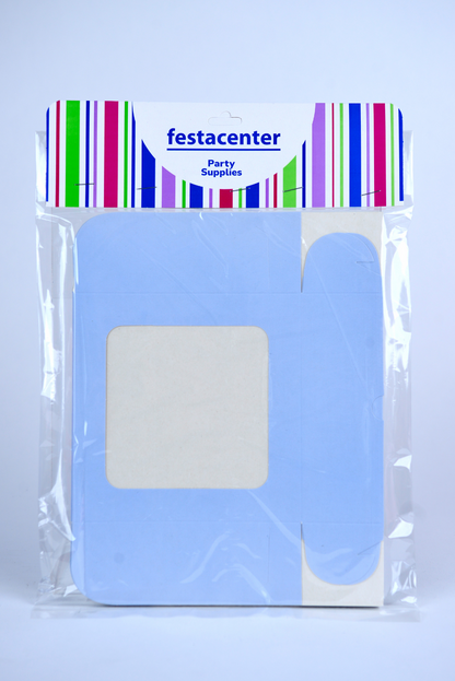 Caja Estandar 14 c/ventana – Paq c/5 Pzas | Variedad de Colores | MENUDEO