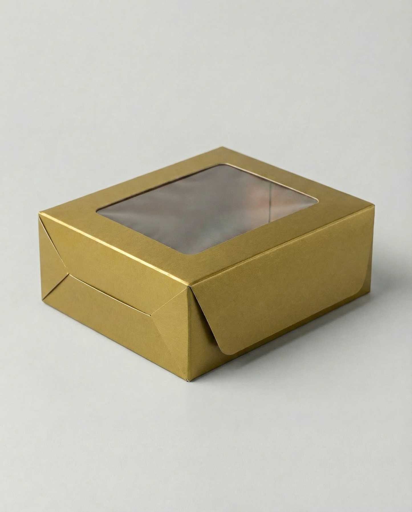 Caja Estandar 16 c/ventana – Paq c/5 Pzas | Variedad de Colores | 16 x 16 x 7.5 cms