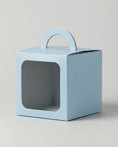 Caja Cubo Est 10 c/ventana – Paq c/5 Pzas | Variedad de Colores | 10 x 10 x 10 cms