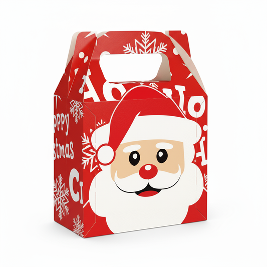 Caja de Dulces Mediana - Paq c/10 pzas | Varierdad de Diseños NAVIDAD | 13.5 × 7.2 × 18.5 cms