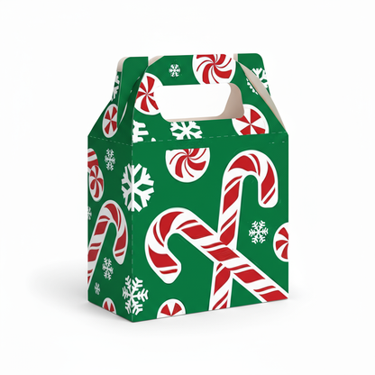 Caja de Dulces Mediana - Paq c/10 pzas | Varierdad de Diseños NAVIDAD | 13.5 × 7.2 × 18.5 cms