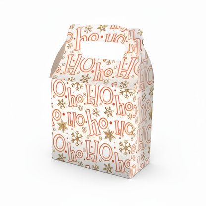 Caja de Dulces Mediana - Paq c/10 pzas | Varierdad de Diseños NAVIDAD | 13.5 × 7.2 × 18.5 cms