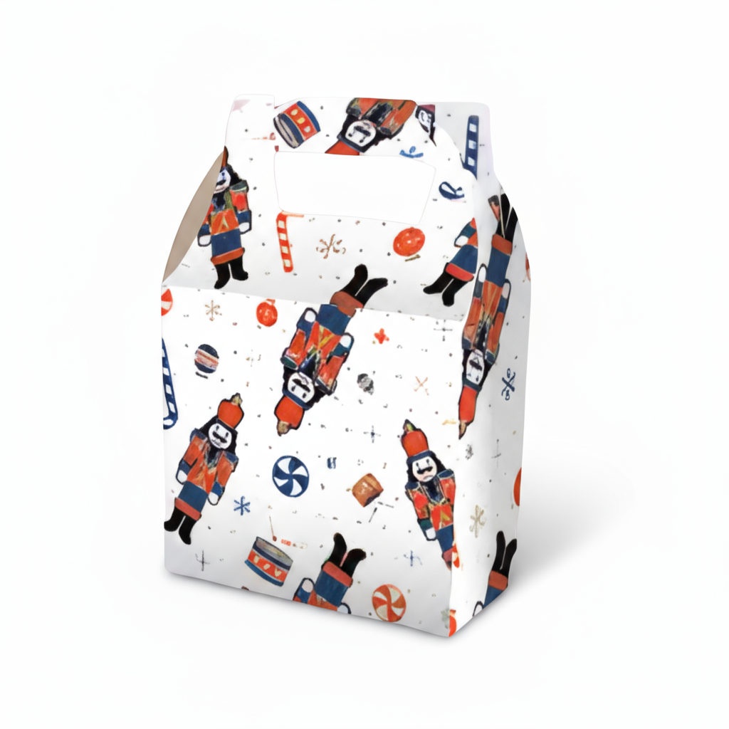 Caja de Dulces Mediana - Paq c/10 pzas | Varierdad de Diseños NAVIDAD | 13.5 × 7.2 × 18.5 cms