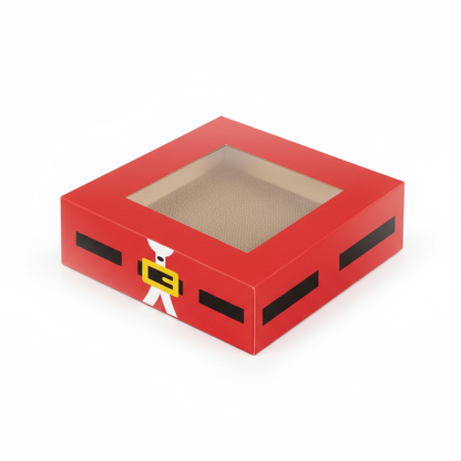 Caja Estandar 14 c/ventana – Paq c/5 Pzas | Varierdad de Diseños NAVIDAD| 14 x 14 x 5 cms