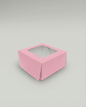 Caja Estandar 10 c/ventana – Paq c/5 Pzas | Variedad de Colores | 10 x 10 x 5 cm